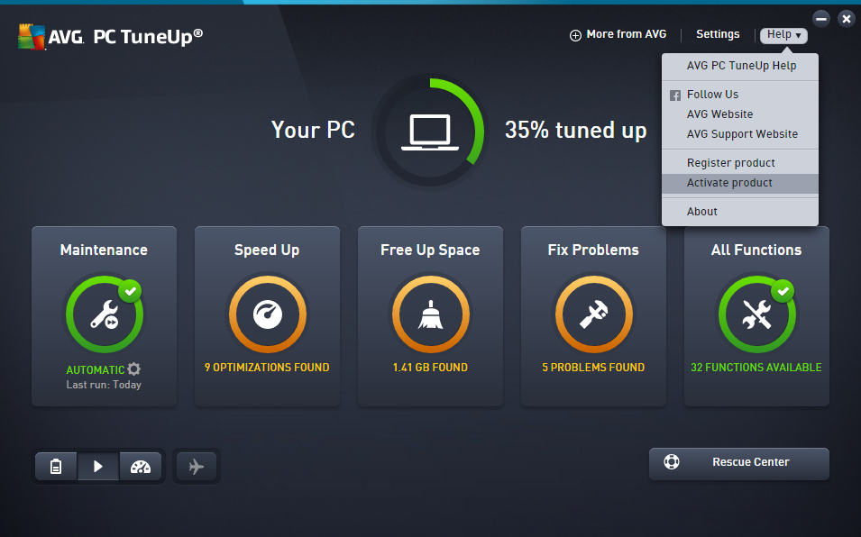 avg pc tuneup full version free download